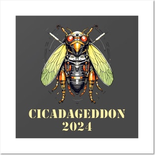 Cicadageddon 2024 Cicada Invasion Design Posters and Art